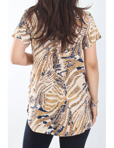 Женская Рубашка (L+XL+2XL+3XL+4XL) JEN JEN 0525 — купить оптом из Турции