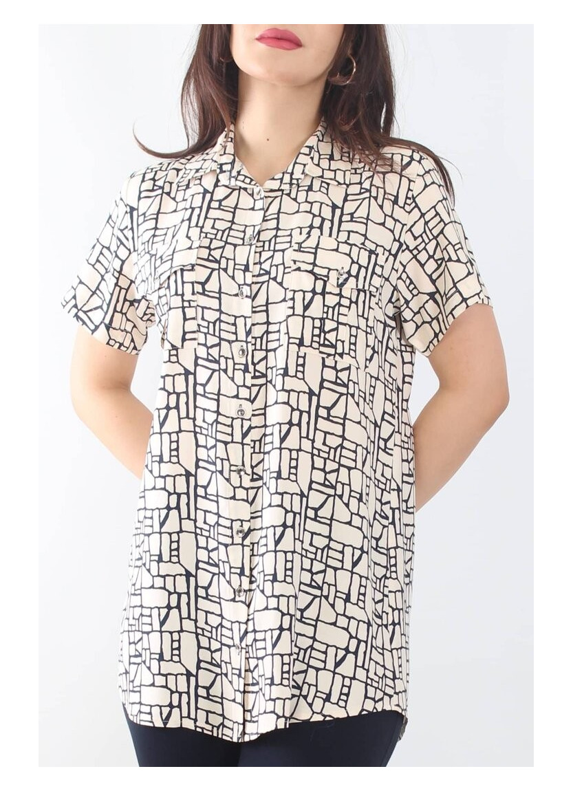 Женская Рубашка (L+XL+2XL+3XL+4XL) JEN JEN 0526 — прямые поставки из Турции