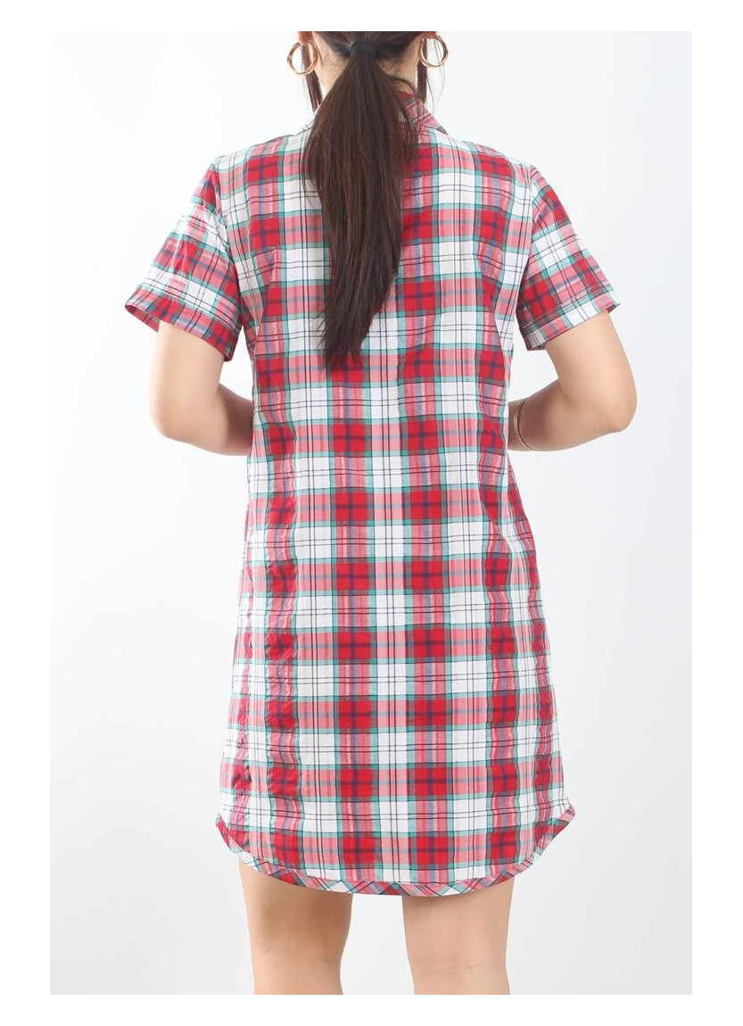 Туника Рубашка Cotton (M+L+XL+2XL+3XL) JEN JEN 05127 Kirmizi — оптом для магазинов и бутиков
