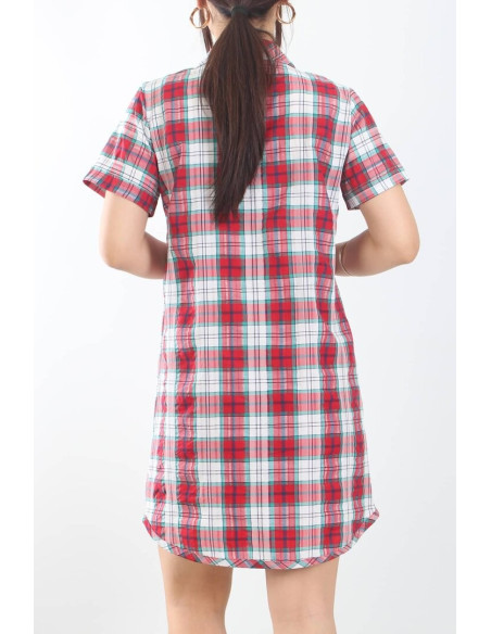 JEN 05127 Kirmizi Cotton Tunic (M+L+XL+2XL+3XL) — direct Turkish factory supply
