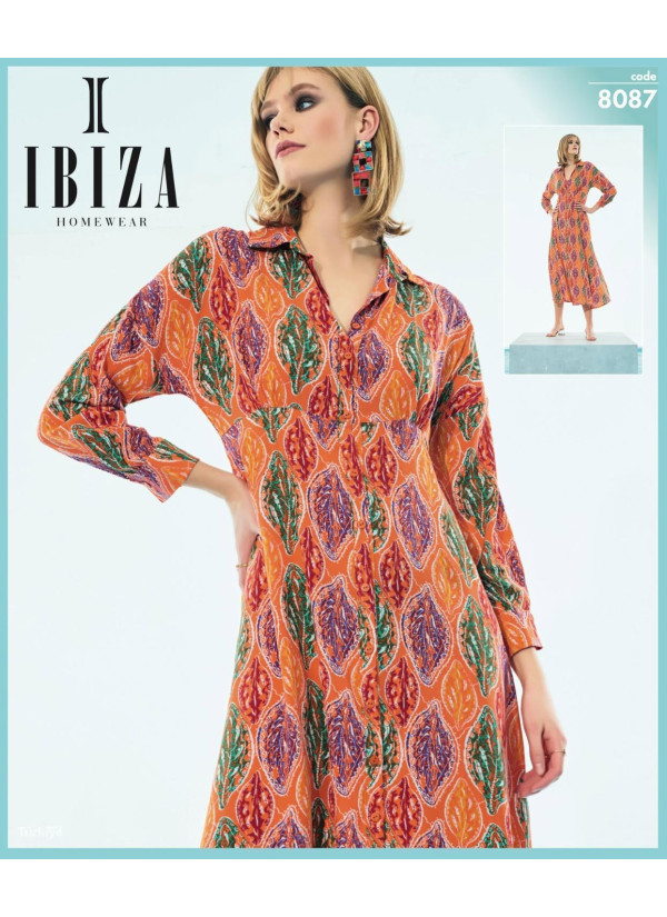IBIZA 8087 Dress (S+M+L+XL) — Turkish textile wholesale 2