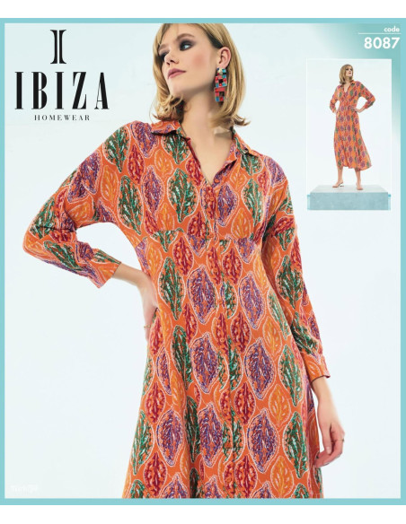 IBIZA 8087 Dress (S+M+L+XL) — direct Turkish factory supply