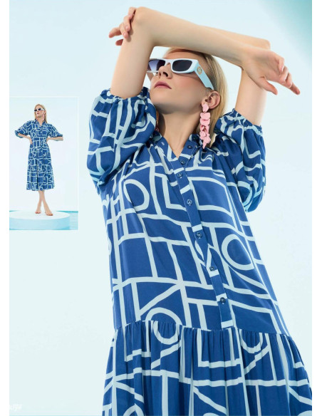 Платье (S+M+L+XL) IBIZA IBIZA 7983 — купить оптом со Стамбула