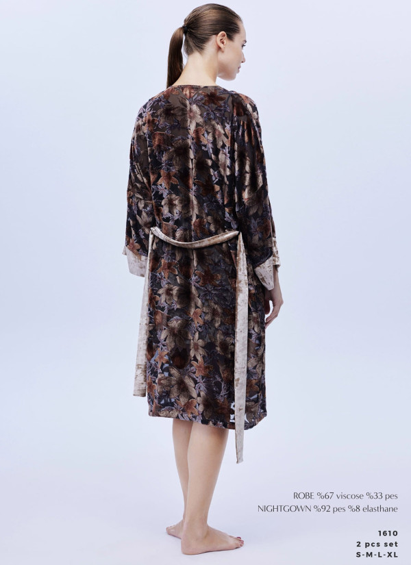 Bonjour Madame 1610 Velour Nightdress — wholesale for boutiques 2