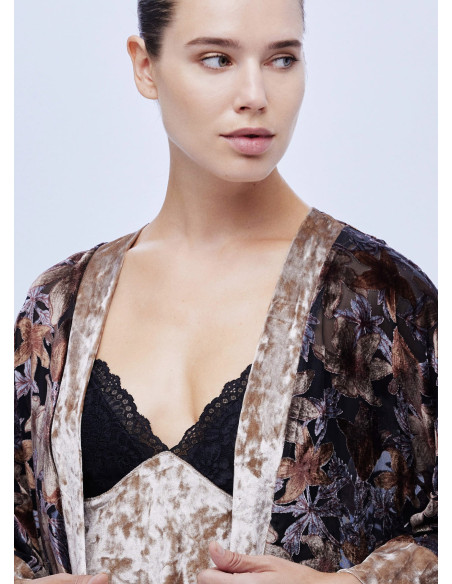Bonjour Madame 1610 Velour Nightdress — Istanbul wholesale supplier