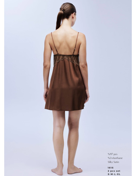 Bonjour Madame 1615 Satin Nightdress — wholesale from Turkey