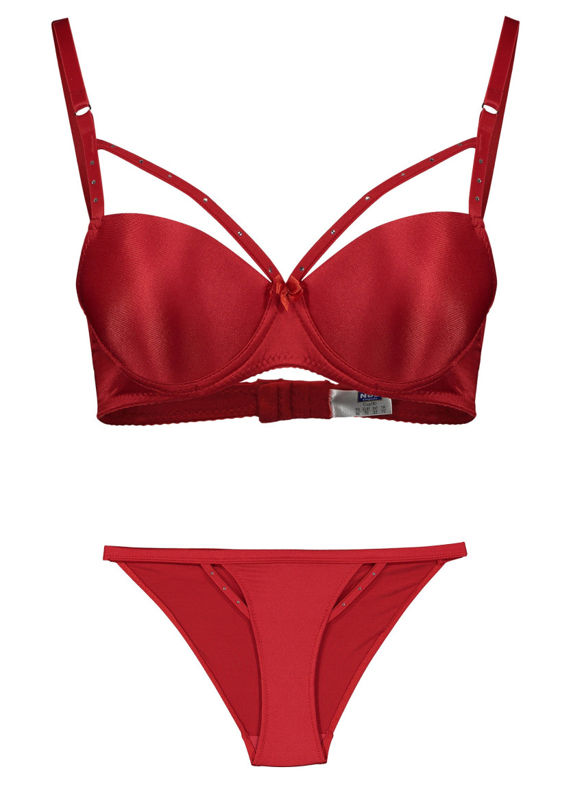 NBB 4011 Kirmizi Bra and Briefs Set — Turkey wholesale collection