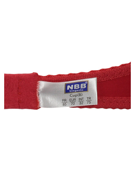NBB 4011 Kirmizi Bra and Briefs Set — Turkish factory wholesale