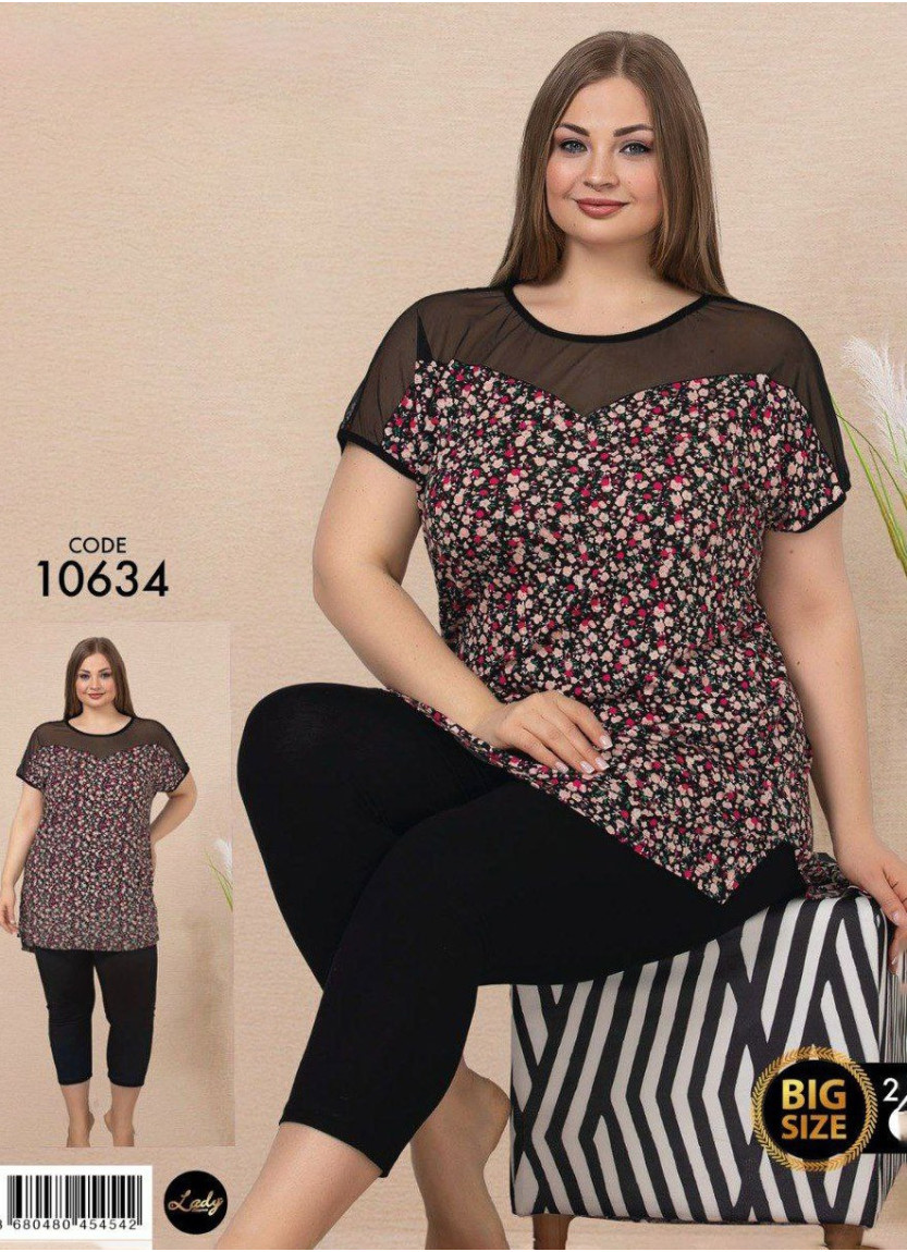 Комплект с Капри (2XL+3XL+4XL) Lady Lady BTL 10634 — оптовая поставка из Турции