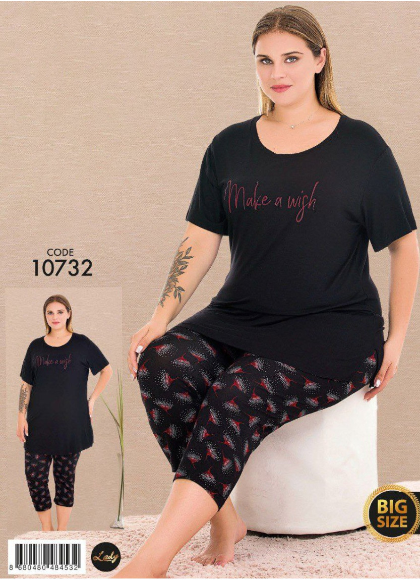 Lady BTL 10732 Capri Homewear Set (2XL+3XL+4XL) — Turkish textile wholesale