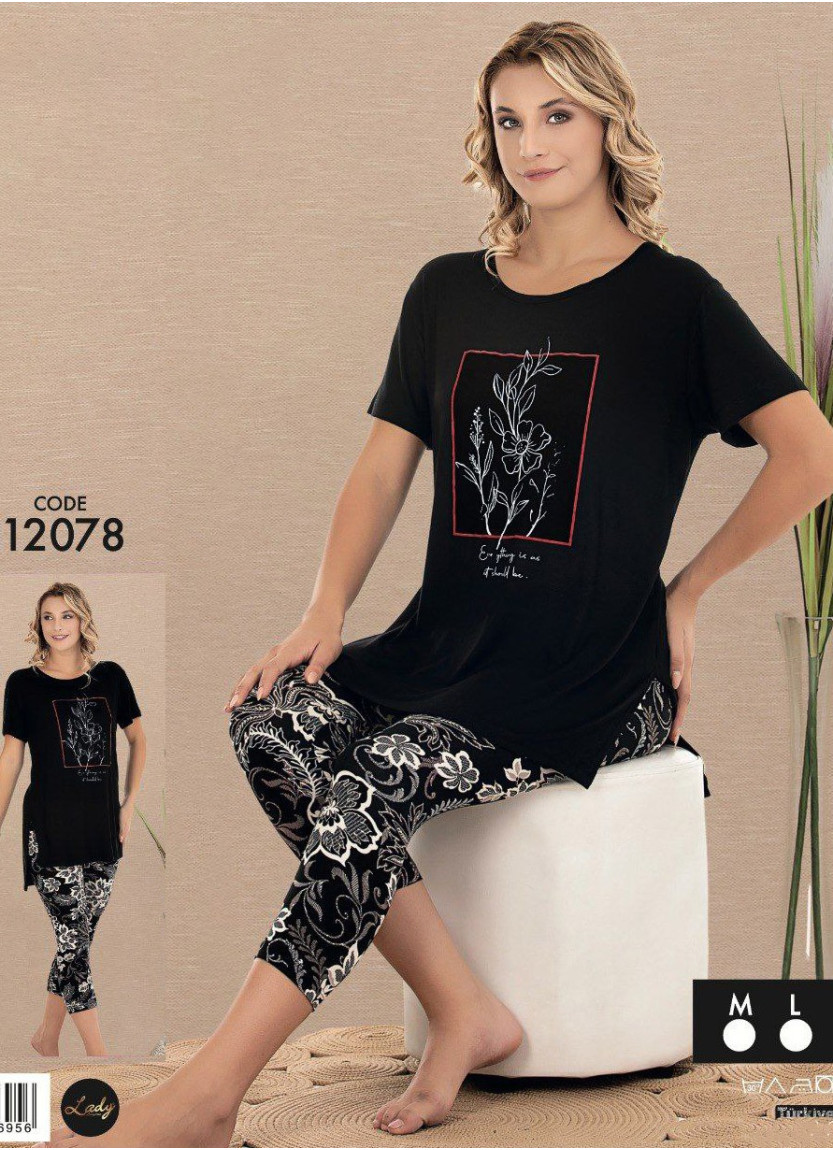 Lady 12078 Capri Homewear Set (M+L+XL) — wholesale from Turkey