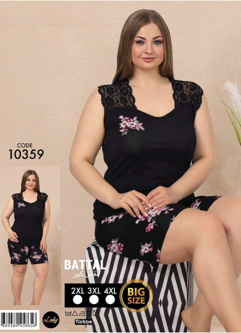 Женский Комплект с Шортами (2XL+3XL+4XL) Lady 10359 Lady BTL 10359 — оптовая поставка из Турции