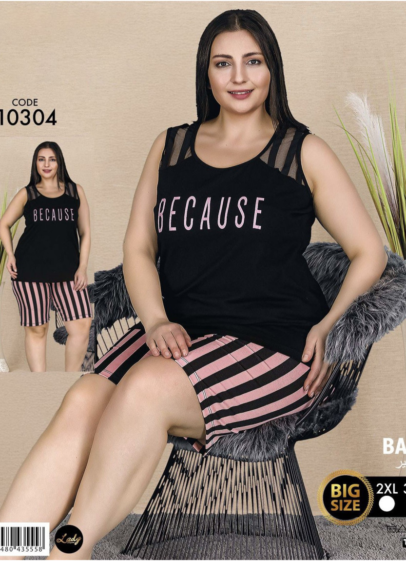Женский Комплект с Шортами (2XL+3XL+4XL) Lady Lady BTL 10304 — турецкий текстиль оптом