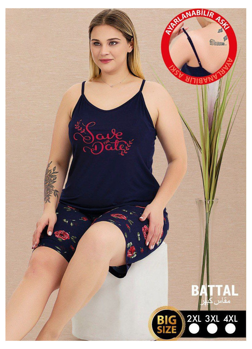 Lady BTL 10443 Shorts Homewear Set (2XL+3XL+4XL) — Turkey wholesale collection