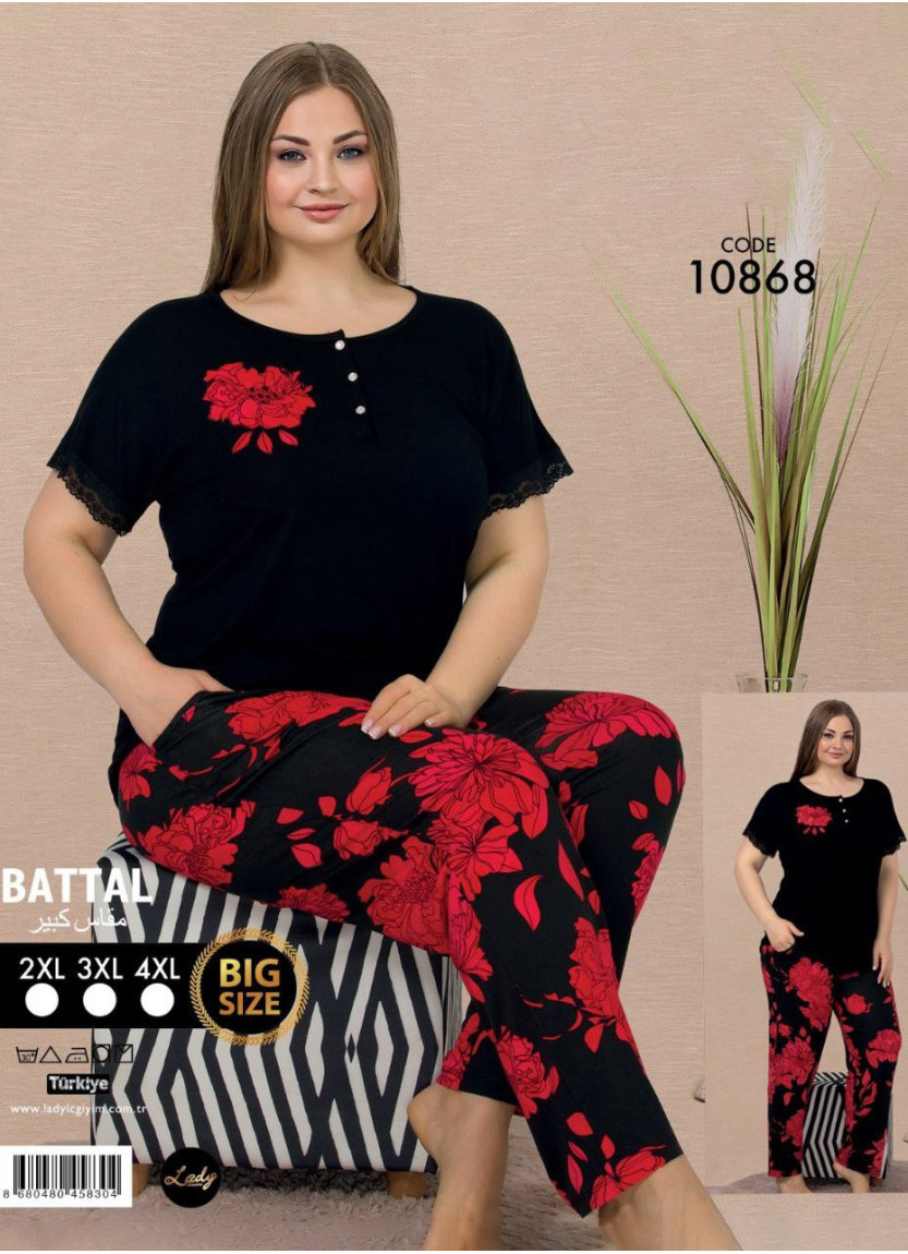 Комплект с Брюками (2XL+3XL+4XL) Lady Lady BTL ksa 10868 — турецкий текстиль оптом