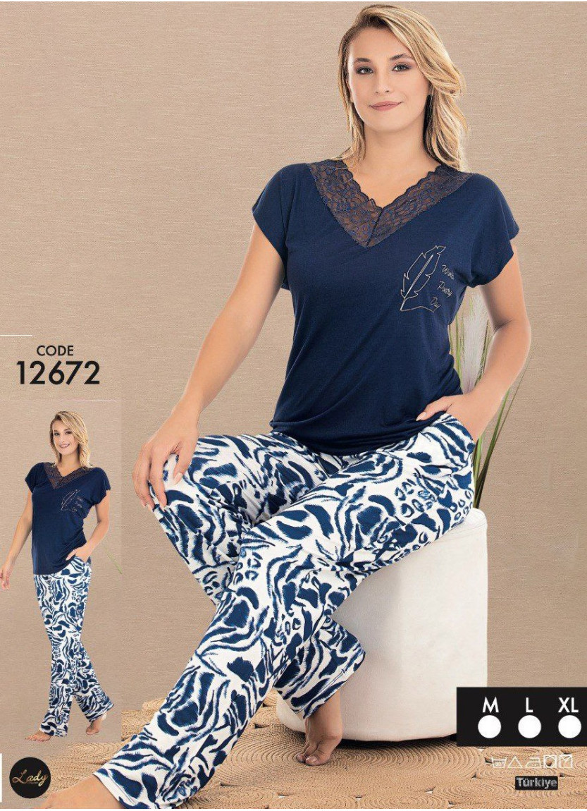 Lady Ksa 12672 Pants Homewear Set (M+L+XL) — factory-direct from Turkey