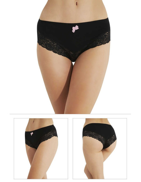 Трусы Женские Кружевные по 3 шт/уп. S/3+M/6+L/6+XL/3 (18шт) Sevim 14946 Sevim 14946 V2 — купить оптом из Турции