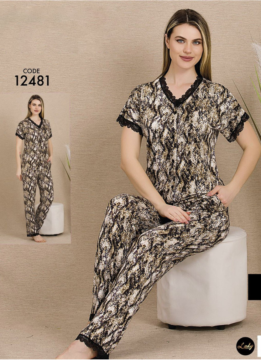 Женский Комплект с Брюками (M+L+XL) Lady 12481 Lady Ksa 12481 — оптом от турецкой фабрики