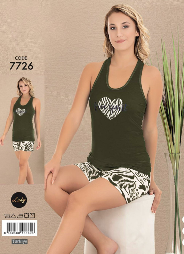Lady 7726 Shorts Homewear Set (M+L+XL) — wholesale for boutiques