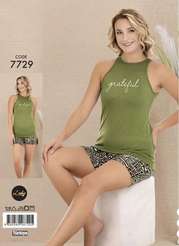 Lady 7729 Shorts Homewear Set (M+L+XL) — Istanbul wholesale supplier