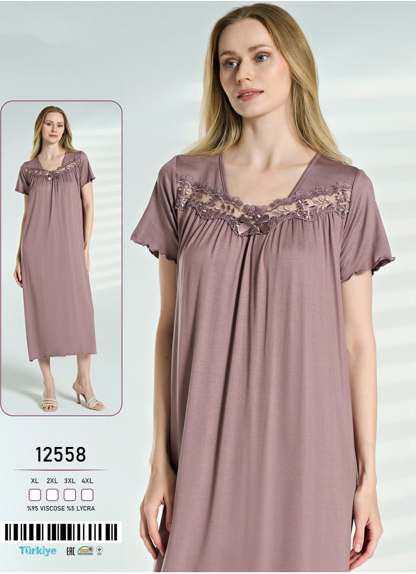 Caroline 12558 Nightdress (XL+2XL+3XL+4XL) — wholesale for boutiques