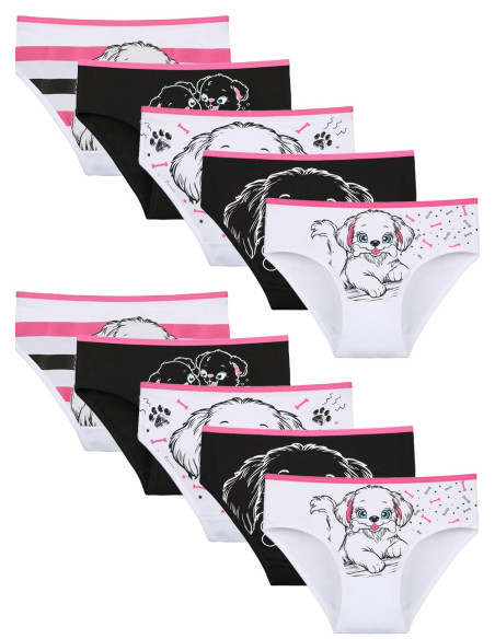 Donella 4171PB96 Assorted 10-Pack Girls' Briefs — factory-direct from Turkey
