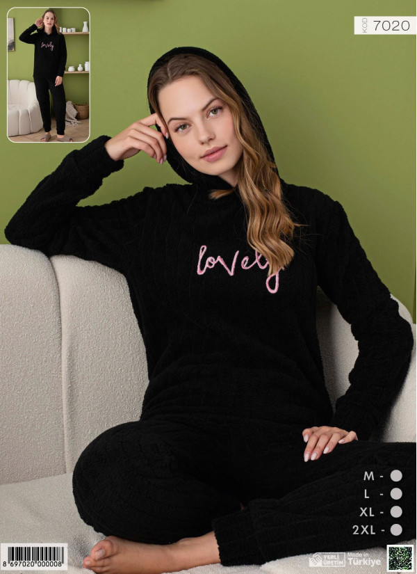 Pijamo 7020 Welsoft Women's Pajama Set (M+L+XL+2XL) — direct Turkish factory supply