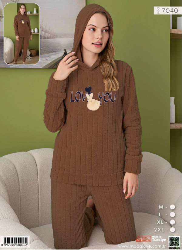 Pijamo 7040 Welsoft Women's Pajama Set (M+L+XL+2XL) — factory-direct from Turkey