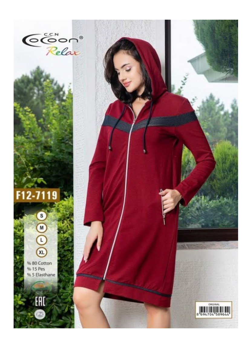 CCNF12-7119_ORG Women's Robe (S+M+L+XL) — Istanbul wholesale supplier