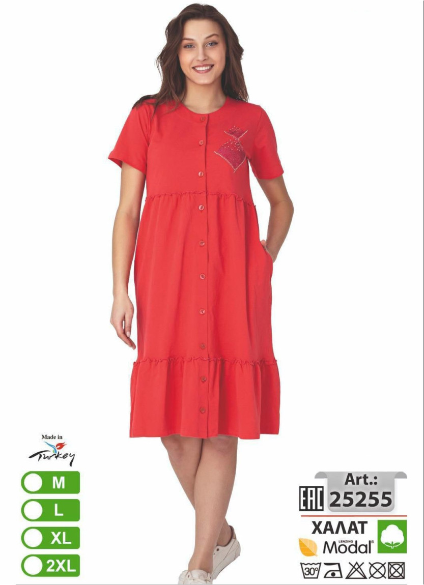 intensive 25255 Modal Women's Robe (M+L+XL+2XL) — Turkish textile wholesale
