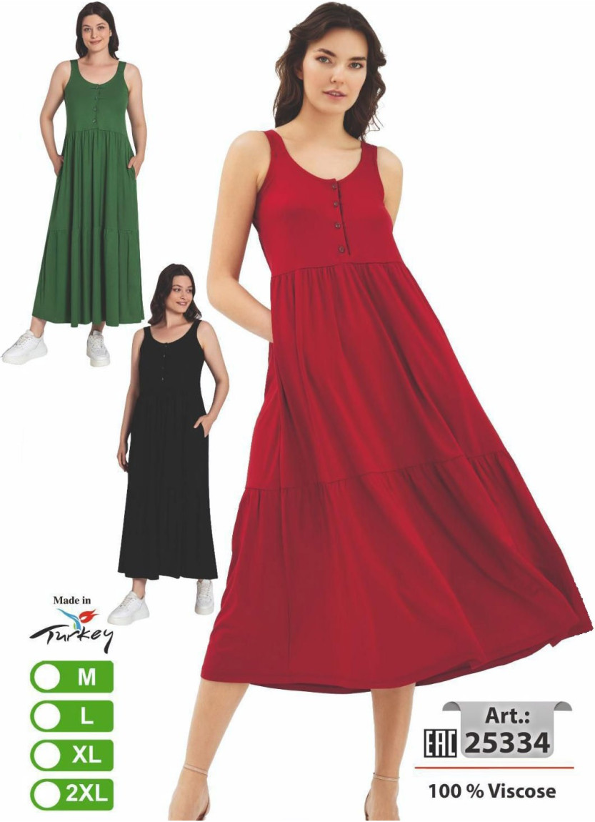 intensive 25334 Viscose Dress (M+L+XL+2XL) — factory-direct from Turkey