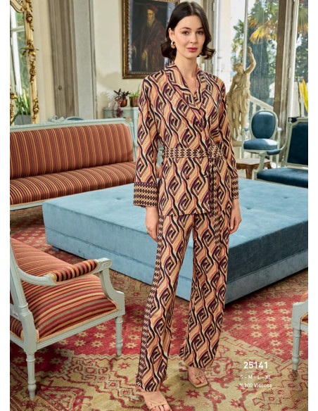 Monamise 25141 Pants Homewear Set (S+M+L+XL) — Turkey wholesale collection