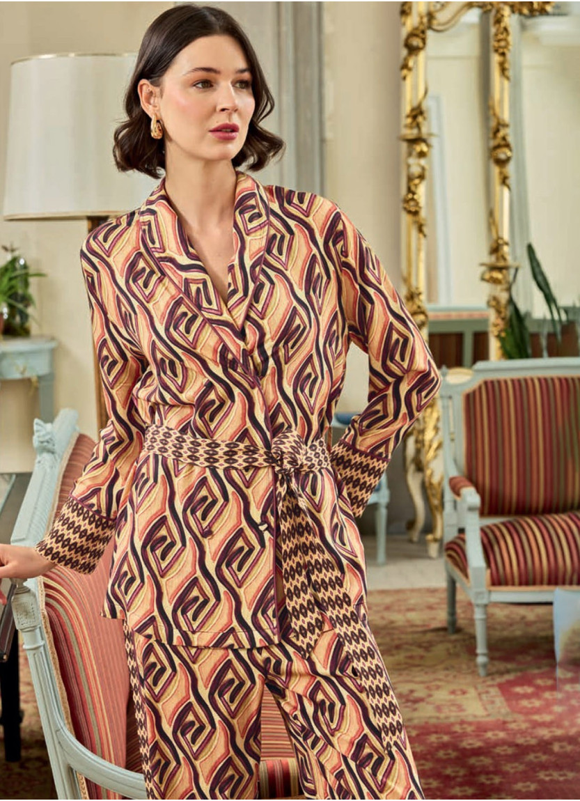 Monamise 25141 Pants Homewear Set (S+M+L+XL) — Turkish factory wholesale