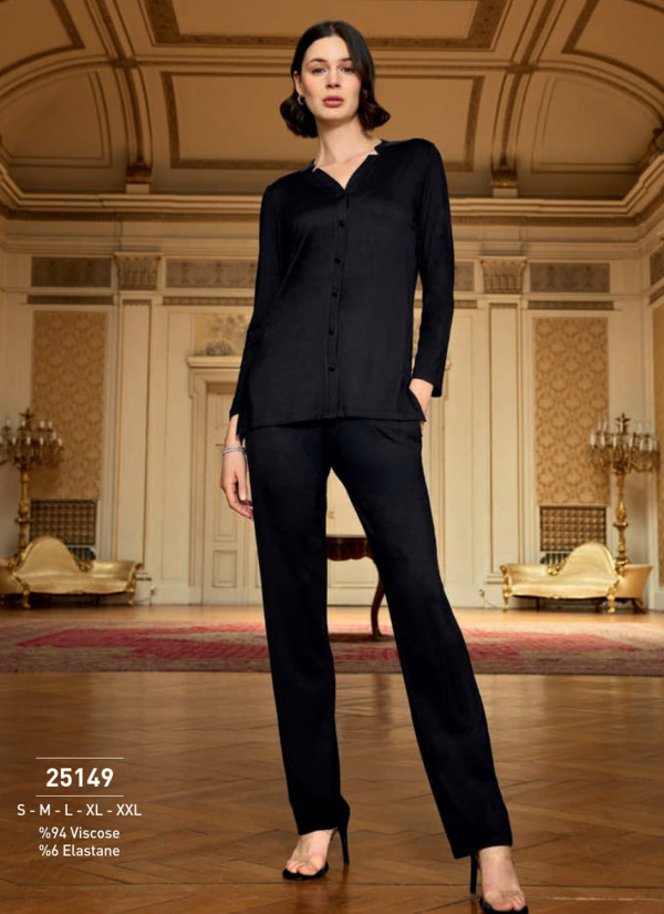 Monamise 25149 Pants Homewear Set (S+M+L+XL+2XL+3XL) — Istanbul wholesale supplier
