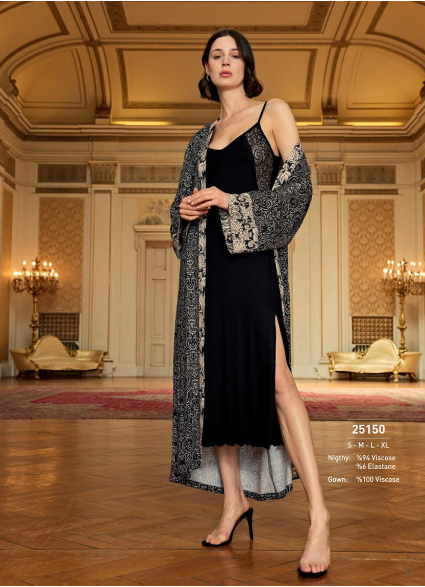 Monamise 25150 Robe Set (M+L+XL) — wholesale from Turkey