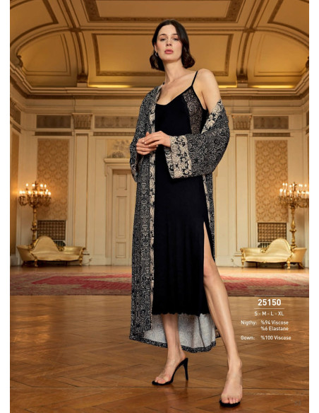 Monamise 25150 Robe Set (M+L+XL) — wholesale from Turkey
