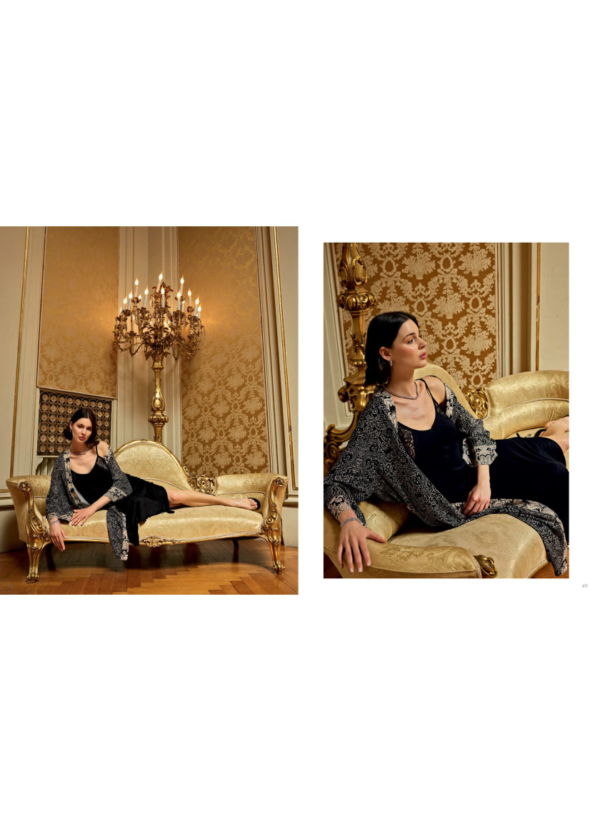 Женский Комплект Халат и Сорочка 2-КА (M+L+XL) MONAMISE 25150 — оптом для магазинов и бутиков