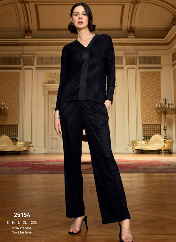 Monamise 25154 Pants Homewear Set (S+L+XL+2XL) — Istanbul wholesale supplier