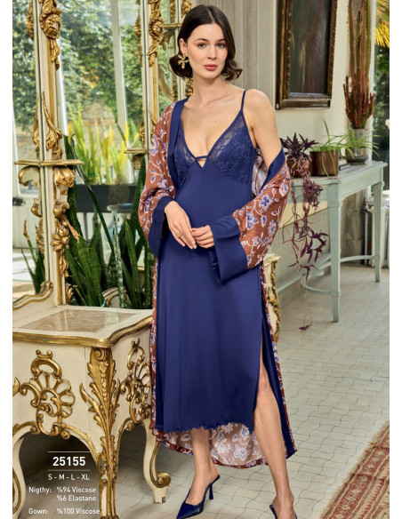 Monamise 25155 Robe Set (S+L+XL) — wholesale from Turkey