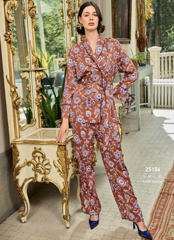 Monamise 25156 Pants Homewear Set (S+M+L+XL) — Istanbul wholesale supplier 2