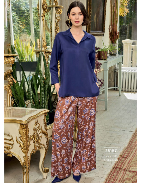 Monamise 25157 Pants Homewear Set (S+M) — wholesale from Turkey