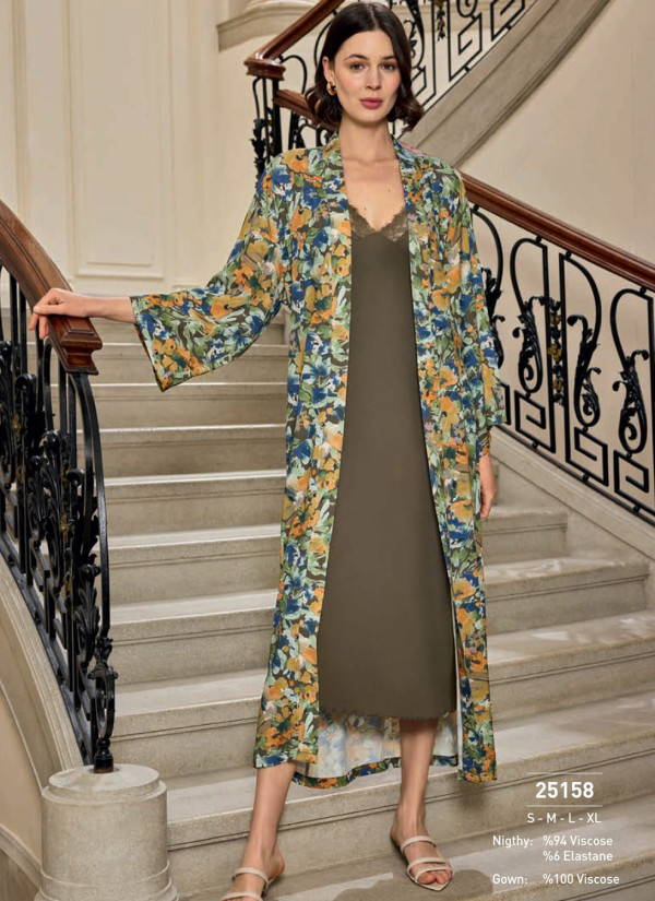 Monamise 25158 Robe Set (S) — Turkish factory wholesale