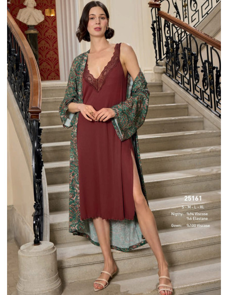 Monamise 25161 Robe Set (S+XL) — Turkish textile wholesale