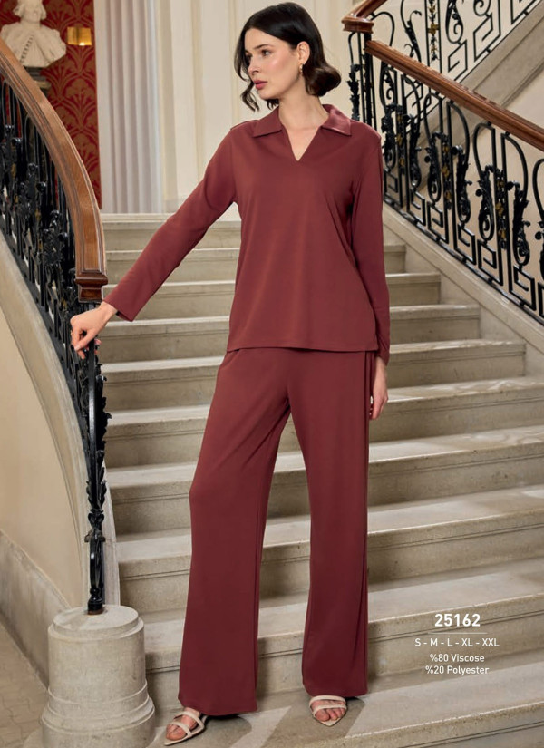 Monamise 25162 Pants Homewear Set (S+M+L+XL+2XL) — Istanbul wholesale supplier