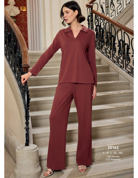 Monamise 25162 Pants Homewear Set (S+M+L+XL+2XL) — Istanbul wholesale supplier