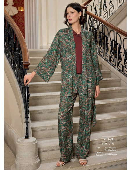 Monamise 25163 Pants Homewear Set (S+M+L+XL) — direct Turkish factory supply
