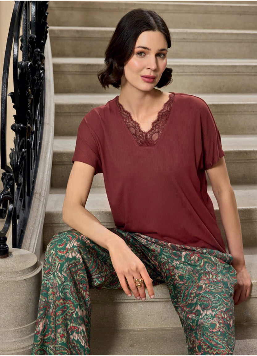 Monamise 25163 Pants Homewear Set (S+M+L+XL) — factory-direct from Turkey