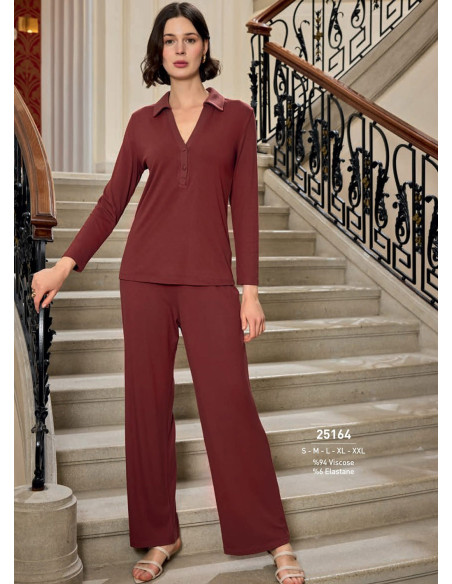 Monamise 25164 Pants Homewear Set (S+M+L+XL+2XL) — Istanbul wholesale supplier