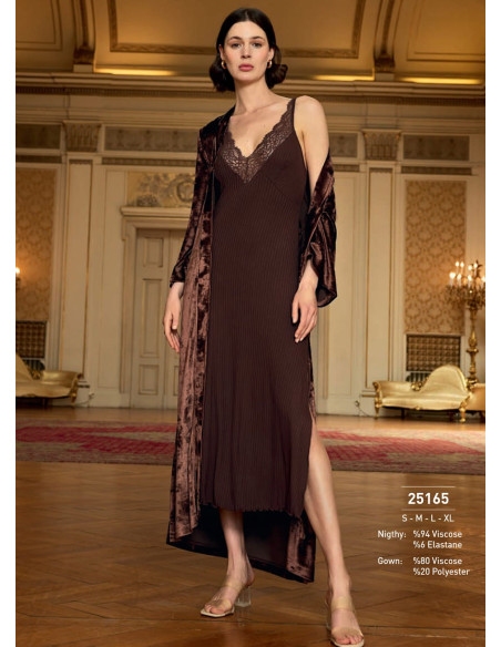 Monamise 25165 Robe Set (M+L+XL) — wholesale from Turkey