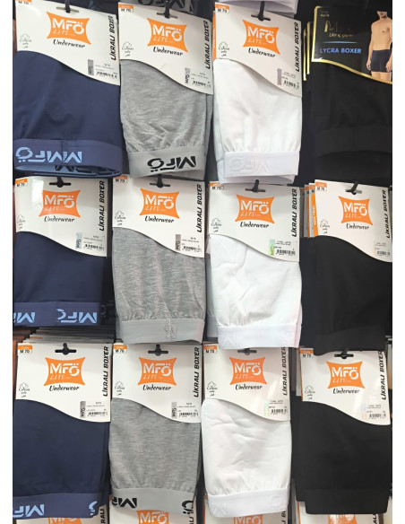 Мужские Трусы Боксеры с Лайкрой BOXER MFO A070 Чёрный MFO A070 Siyah — купить оптом из Турции